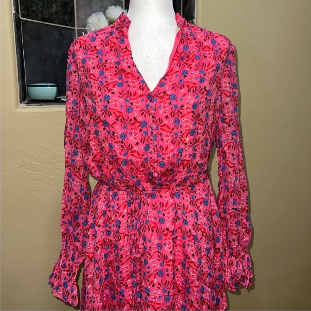 Boden Evangeline Camellia Garden Charm Floral Dress Size 12